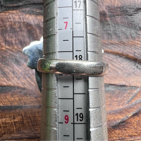 925 Sterling Silver Queen Conch Heart Floral Ring Size 8 Southwestern Statement - Picture 9 of 11